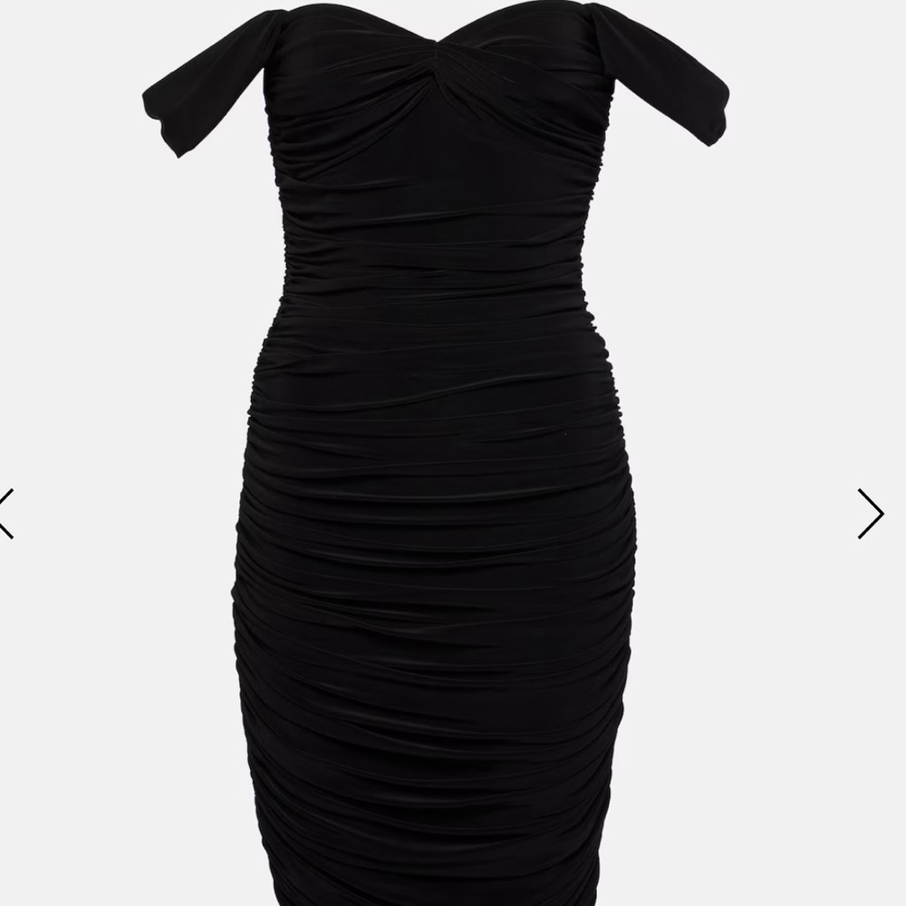 NORMA KAMALI
Walter off-shoulder ruched minidress